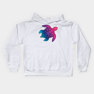 Sea Turtle Plastic Free Save The Sea Colorful Rainbow Turtles Kids Hoodie